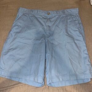 Izod Men's Sky Blue Flat Front Shorts